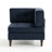 Upholstered Navy Tufted Corduroy Armchair with Pillow Back, One Arm Single Chair Module Part For Sectional Sofa-1285028550