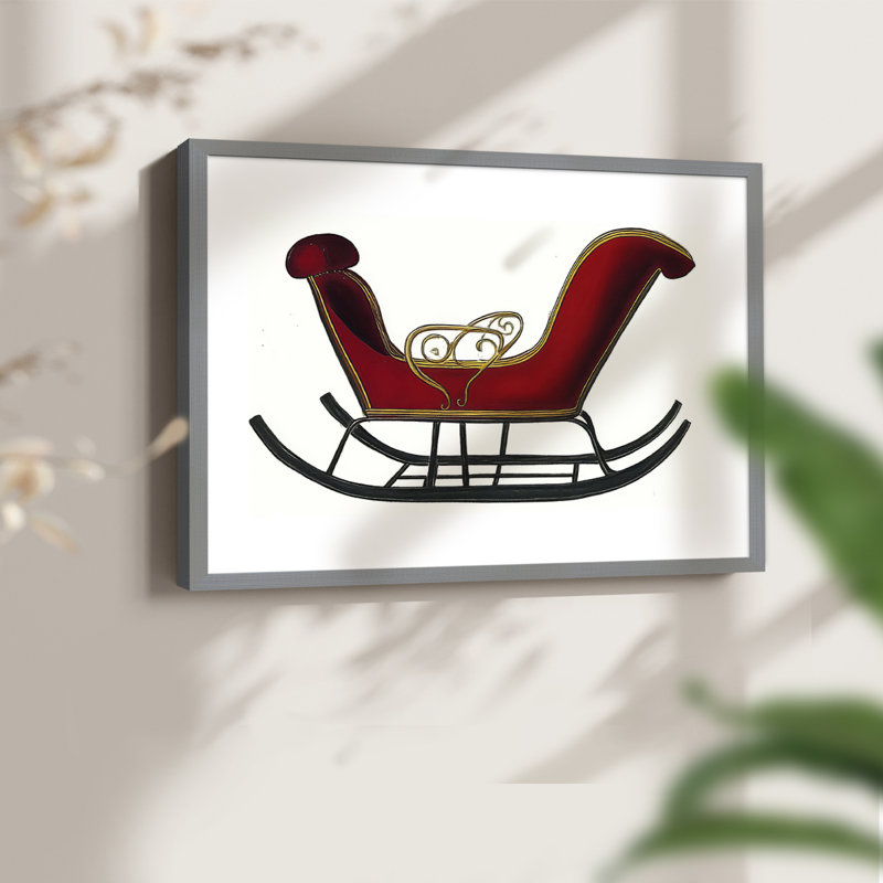 «Chirstmas Art» - DCC XXX - Reproduction encadrée - Restickable, H 8 po x l 10 po, Gris