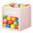mDesign Fabric Baby Nursery Storage Cube with Front Window-363231749-363231748