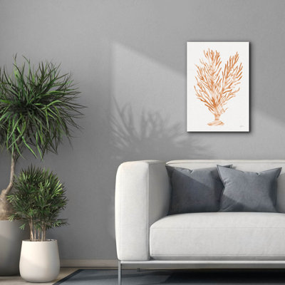 «Shibori Coral 4 Peach» par Mary Urban, art mural sur toile