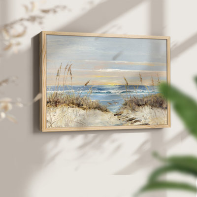 Coastal Boardwalk -Framed Print - Restickable