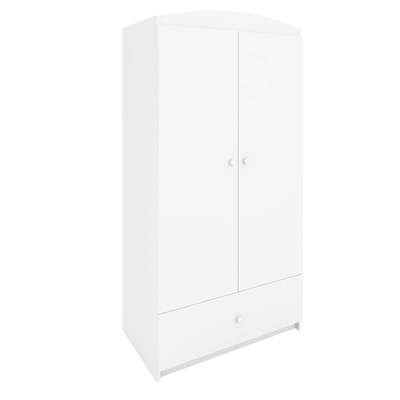 Cicero 2 Door Wardrobe, White