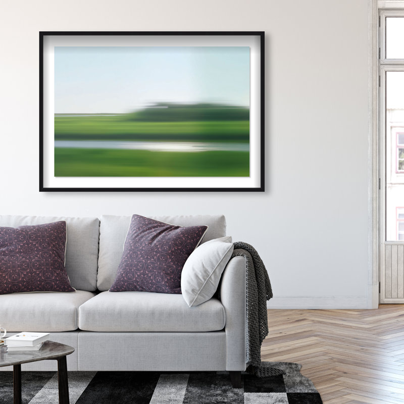 Velocity Meadow II Print by Oliver Gal, 25.5"H x 37.5"W, Black Shadowbox