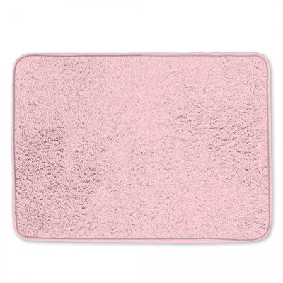 Solid Pink Background Bath Mat