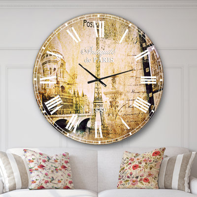 Paris Memories - French Country Wall Clock
