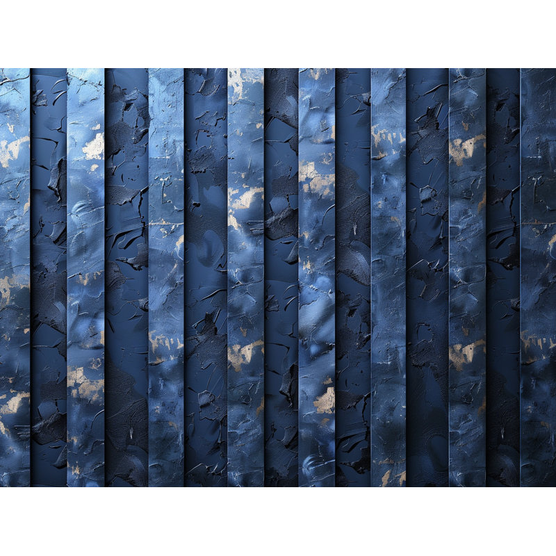 Stripped Paint Texture Room Darkening Curtain Pair, 20" W x 54" L