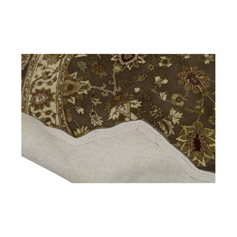 Hand-Knotted High-Quality Brown Area Rug