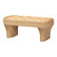 Table basse bali & pari Canika - Table d'appoint tissée à la main avec plateau à carreaux et base en cascade pour le salon ou la véranda