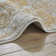 Edgeworth Abstract Machine Woven Cream Gold Area Rug