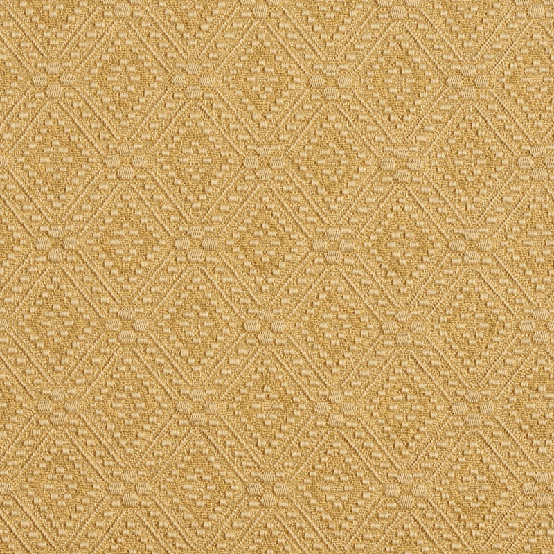 Tissu floral matelassé, Or 2