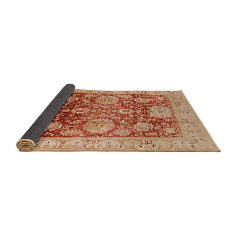 Tapis oriental beige / rouge Karekin, Rond 4 pi