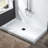 36" Solid Surface Square Single Threshold Shower Pan Base with Drain Assembly & Drain Cover Included, Non-Slip-71531990