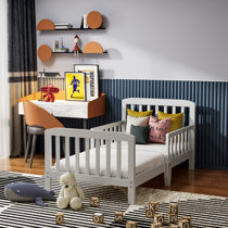 Hursey Toddler Platforms Bed and Memory Foam Mattress Viv + Rae