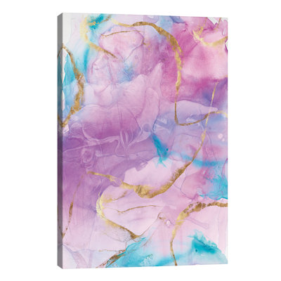 Gold Highlights I by Eva Watts - Wrapped Canvas Painting