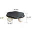 Table basse en forme de nuage de 35 pouces avec finition mate lisse, sécuritaire pour les enfants et les animaux de compagnie, conception polyvalente et durable-2142603551
