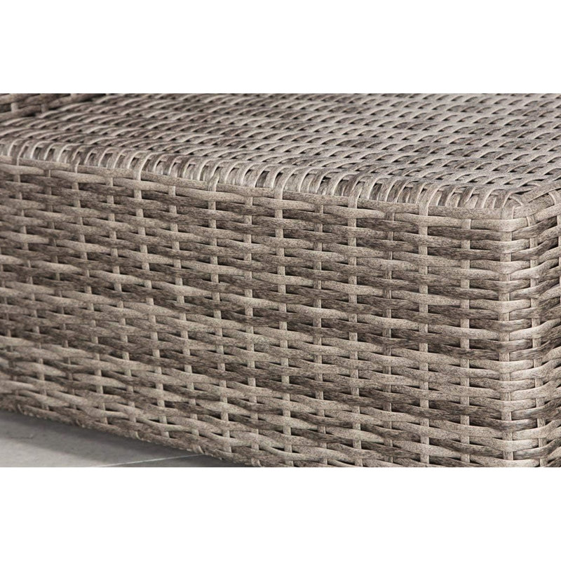 Siège d'extérieur avec coussin gris résistant aux intempéries, cadre antirouille, 28 po x 28 po x 18 po, mobilier de jardin rouille moderne, 28 po x 28 po x 18 po,