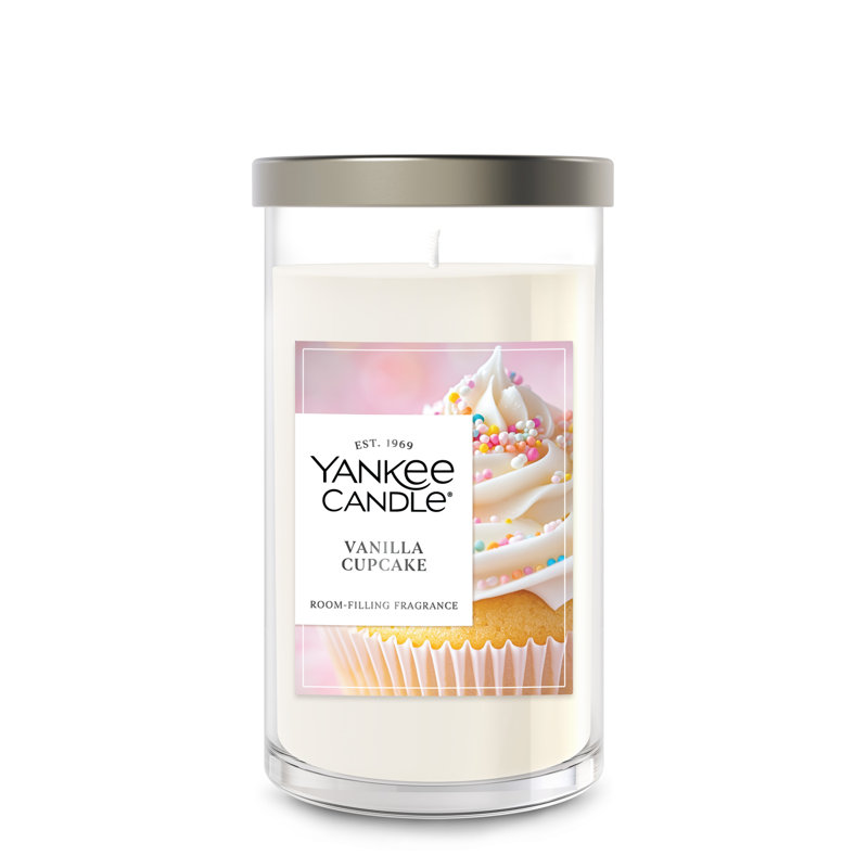  Vanilla Cupcake Medium Pillar Scented Candle
