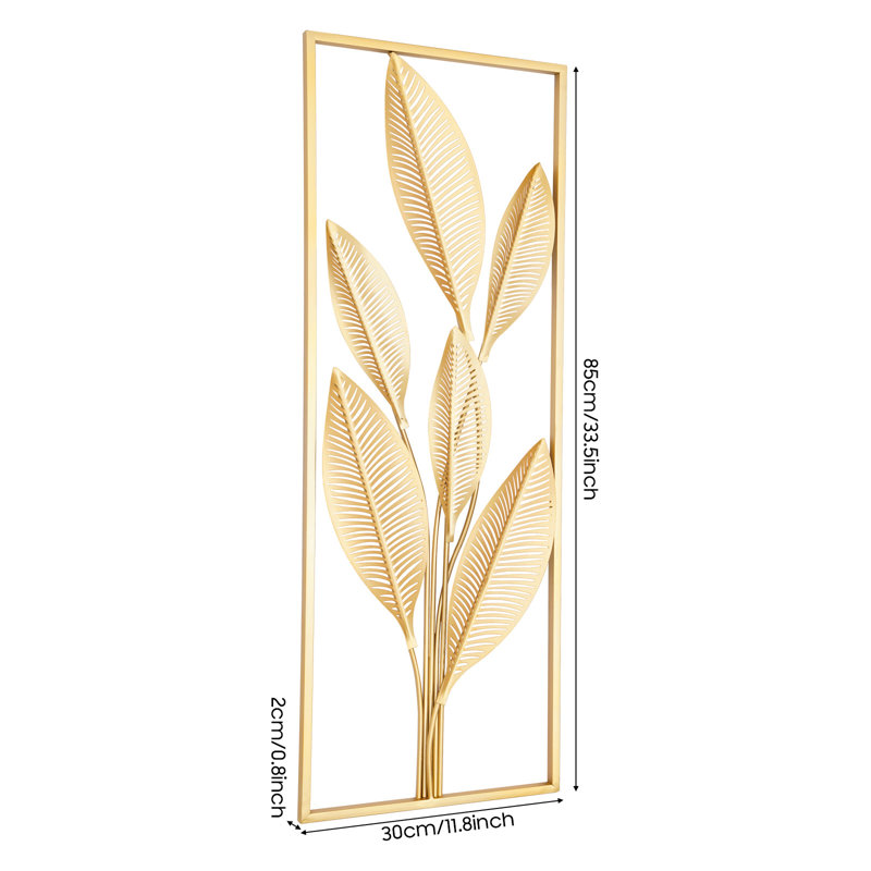 Ensemble de décoration murale feuille d'or