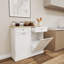 Armoire à ordures inclinable à deux tiroirs et à deux compartiments, durable et élégante pour les cuisines modernes