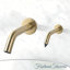 Robinet et distributeur de savon mural sans contact pour toilettes commerciales Gold