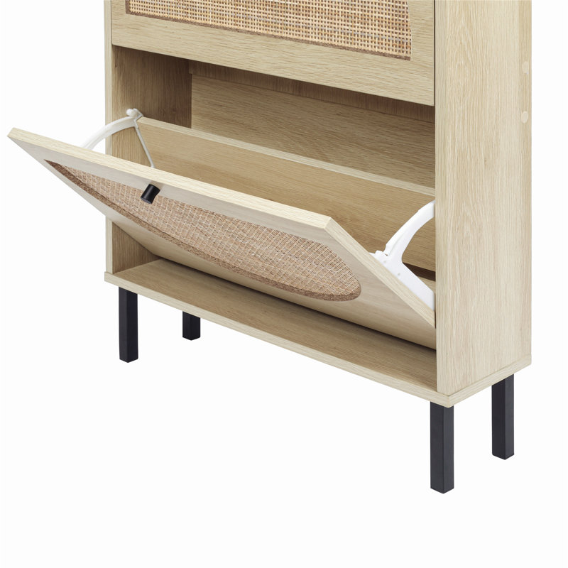 Shoe Storage Cabinet, Natural