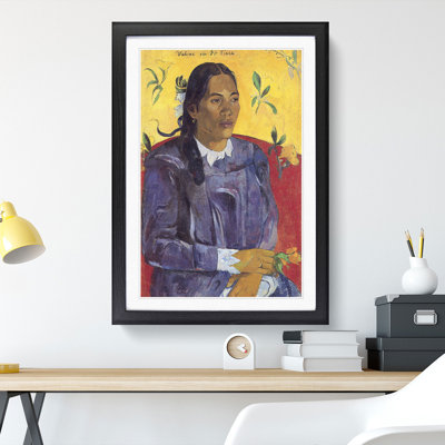 Seated Woman Vol.2 by Paul Gauguin - Picture Frame Painting