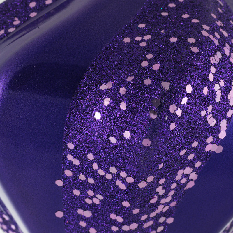 Ornement de Noël Swirl Diamond, Mauve