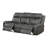 2-piece Upholstered Reclining Sofa Set Grey