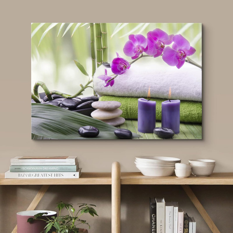 Zen Zen Relaxing Orchid Flower, H 12 po x l 18 po