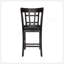 Chaises de hauteur comptoir de style classique avec finition cerisier foncé et revêtement en similicuir, parfait pour un repas élégant