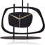 Analogue Metal Mechanical Tabletop Clock Black
