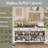 65" White Modern Sideboard Buffet, Credenza With Storage Cabinets Wine Bar Storage Cabinet For Kitchen