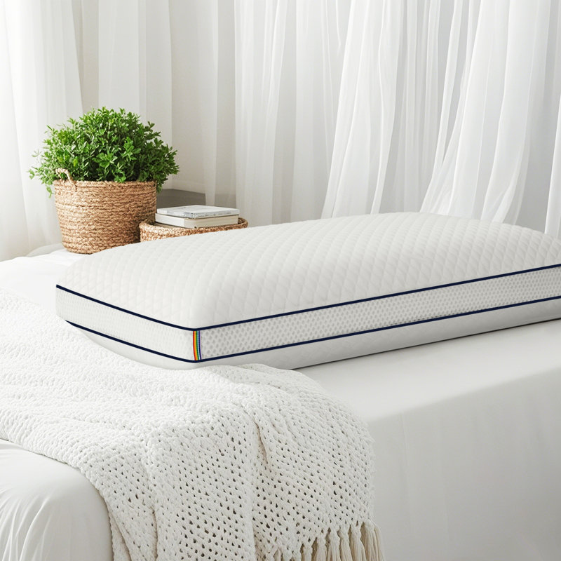 Cool Feeling Air Layer Medium Memory Gel Foam Pillow (Pack of 2), 5.51