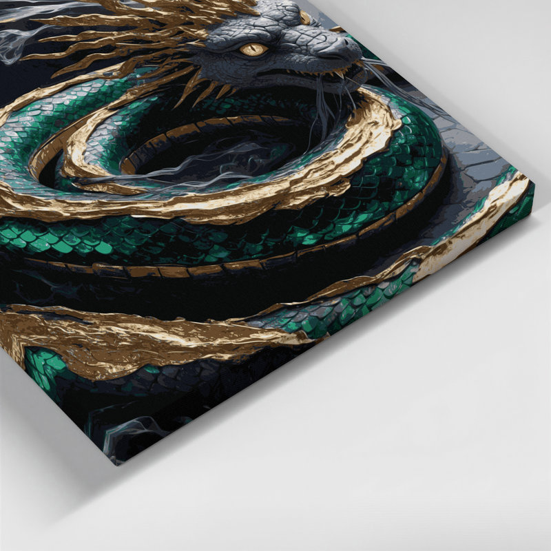 Art mural en toile noire, H 12 po x l 12 po