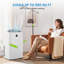 Climatiseur portatif 12 000 BTU, refroidissement 3-en-1, ventilateur et déshumidificateur - silencieux, affichage numérique, télécommande, ensemble de fenêtre, mode veille intelligent - refroidit jusqu'à 550 pieds carrés - Blanc