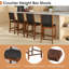 Amarre Counter Stool with Solid Wood Frame