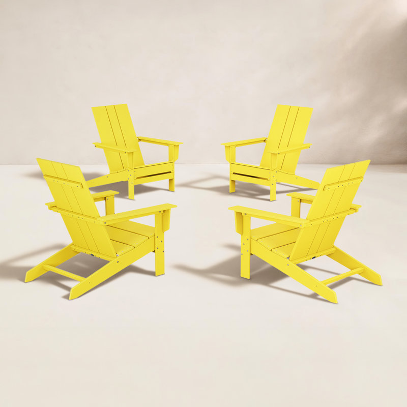 Chaises Adirondack en plastique Liles POLYWOOD x, Citron