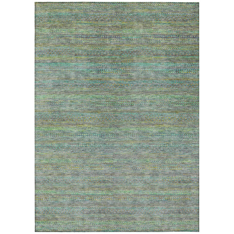 Machine Washable Indoor/Outdoor Kimberlin ACN2148 Striped Rug
