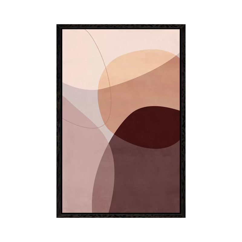 Graphic 211Y by Mareike Böhmer - Print on Canvas, 101.6cm H x 66.04cm W x 3.81cm D, Black Framed