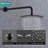 Wall Mounted Round Shower Combo Set With 10" Rain Shower Head And Handheld Shower Head Set With Pressure Balancing Valve-126232420
