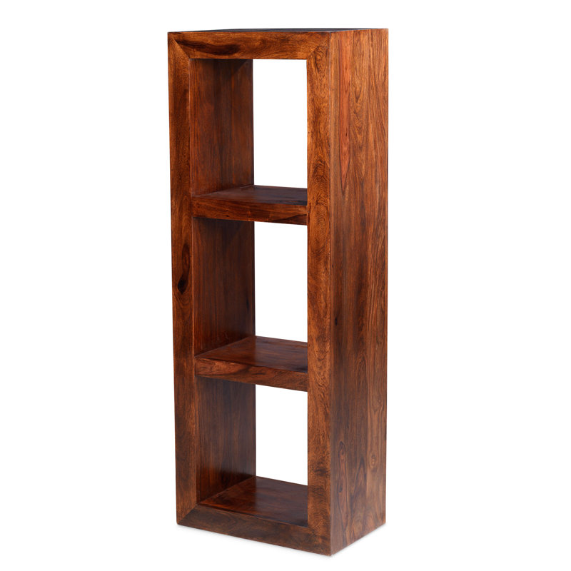Heritage 136cm H x 50cm W Solid Wood Cube Bookcase