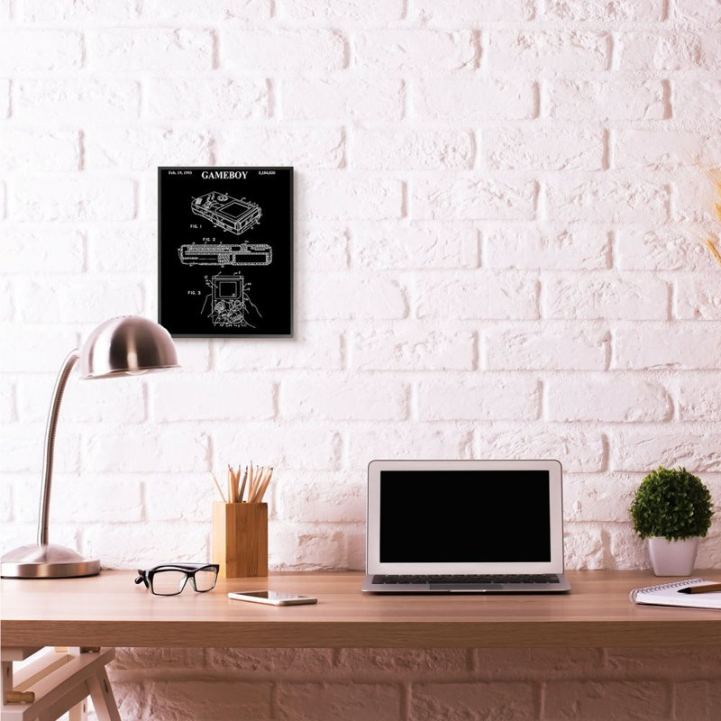 Décoration murale Felder, Giclée encadrée noir minuit, H 14 po x l 11 po x P 1,5 po