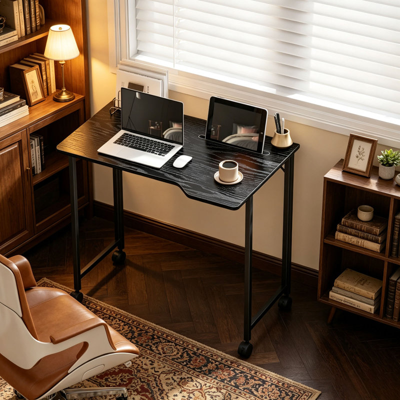 Steel Computer Desk, Black