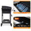 4-burner Propane Grill, Stainless Steel Bbq Grill, With Foldable Side Tables & Wheels, Portable Outdoor Barbecue