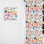 Rideau Mid-Century bleu obscurcissant Abstractions In Motion - velours obscurcissant - 1 panneau-107564215
