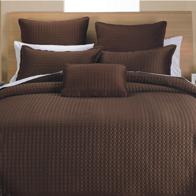 Classic Outdoor Pillow Cover, Coffee Circle, Euro