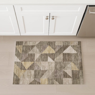 Machine Washable Indoor/Outdoor Jourdan ACN2373 Geometric Rug