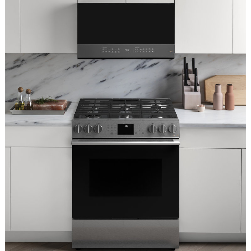 Café 30" 5.6 cu. ft. Smart Slide-in Gas Range with Griddle