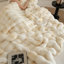 Tie-Dye Faux Rabbit Fur & Flannel Weighted Throw Blanket, Ultra Soft & Cozy for Sofa Couch Bed-125287877-125287883