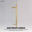 Porte de douche coulissante simple sans cadre en verre brossé de 3/8 po x l 56 po x H 60 po Radiance-134438193